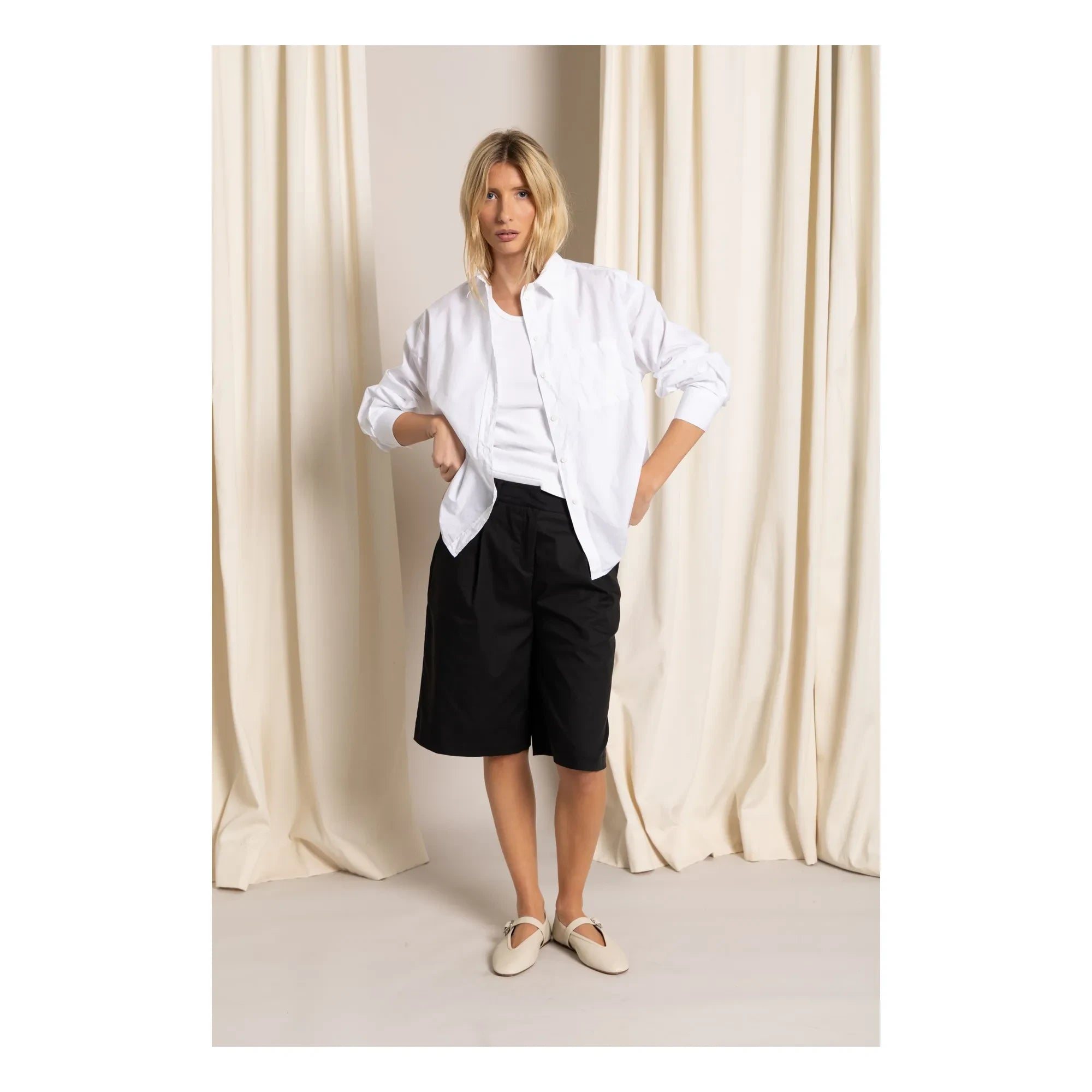 Smallable Woman - Camiseta de tirantes acanalada de algodón orgánico Ayla | Blanco