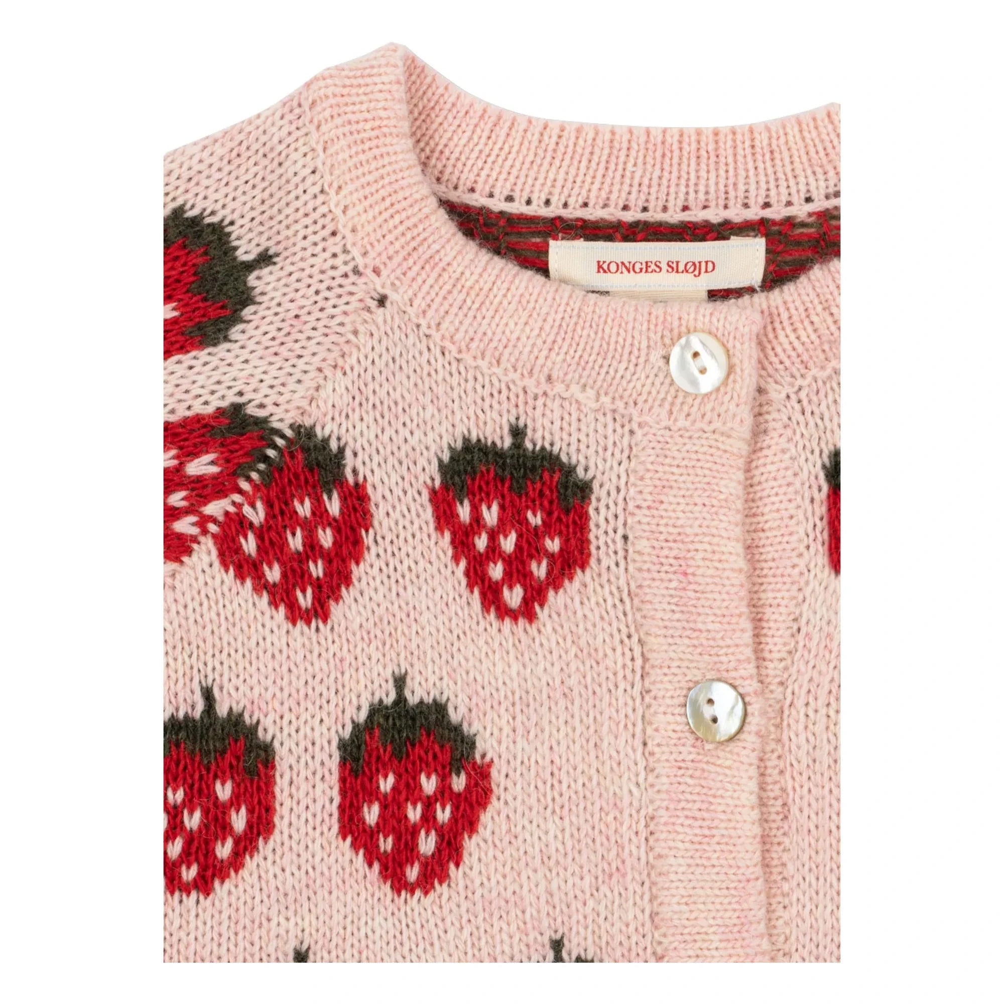 Konges Sløjd - Chaleco de lana Belou Strawberry | Rosa