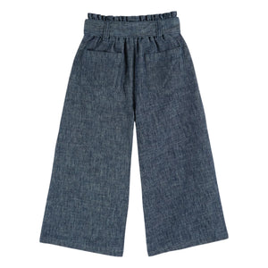 Emile et Ida - Pantalón ancho con cinturón | Azul marino