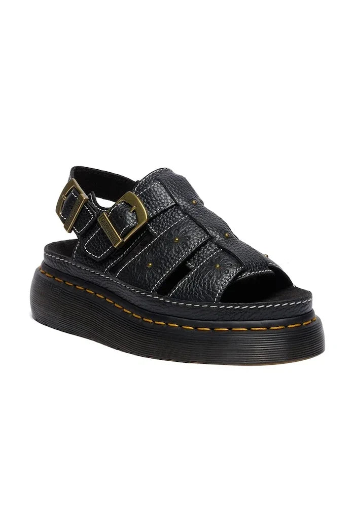 Dr. Martens sandalias de cuero de plataforma Wrenlie para mujer