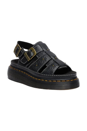Dr. Martens sandalias de cuero de plataforma Wrenlie para mujer
