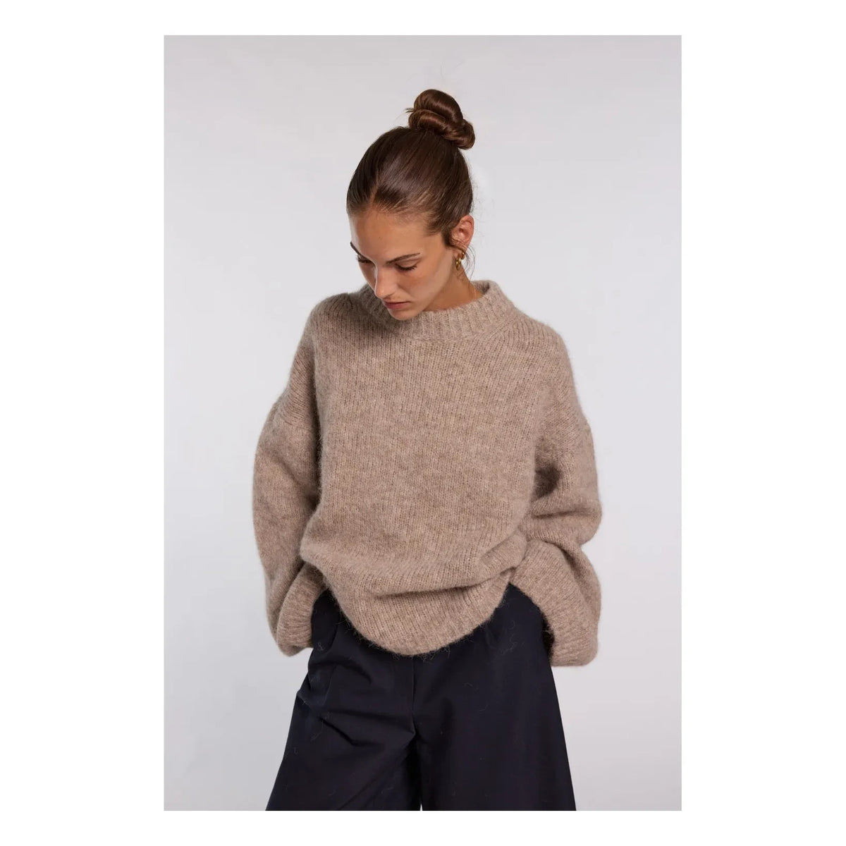 Nitah - Jersey de Alpaca Nina | Marrón