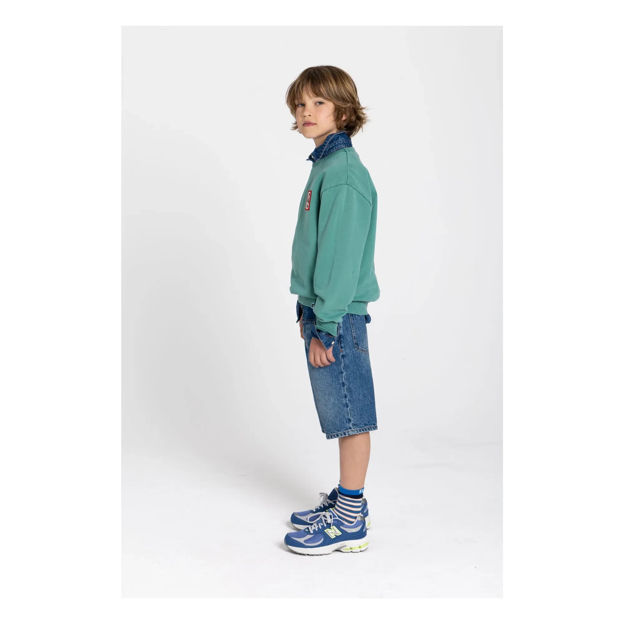 Hundred Pieces - Sudadera de algodón orgánico Ryde Wheelers | Verde esmeralda