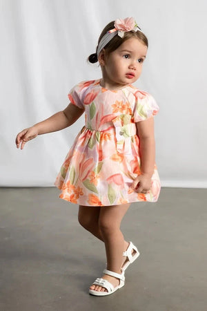 Vestido de lino infantil Mayoral