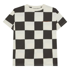 The Campamento - Damier Tişört | Ecru