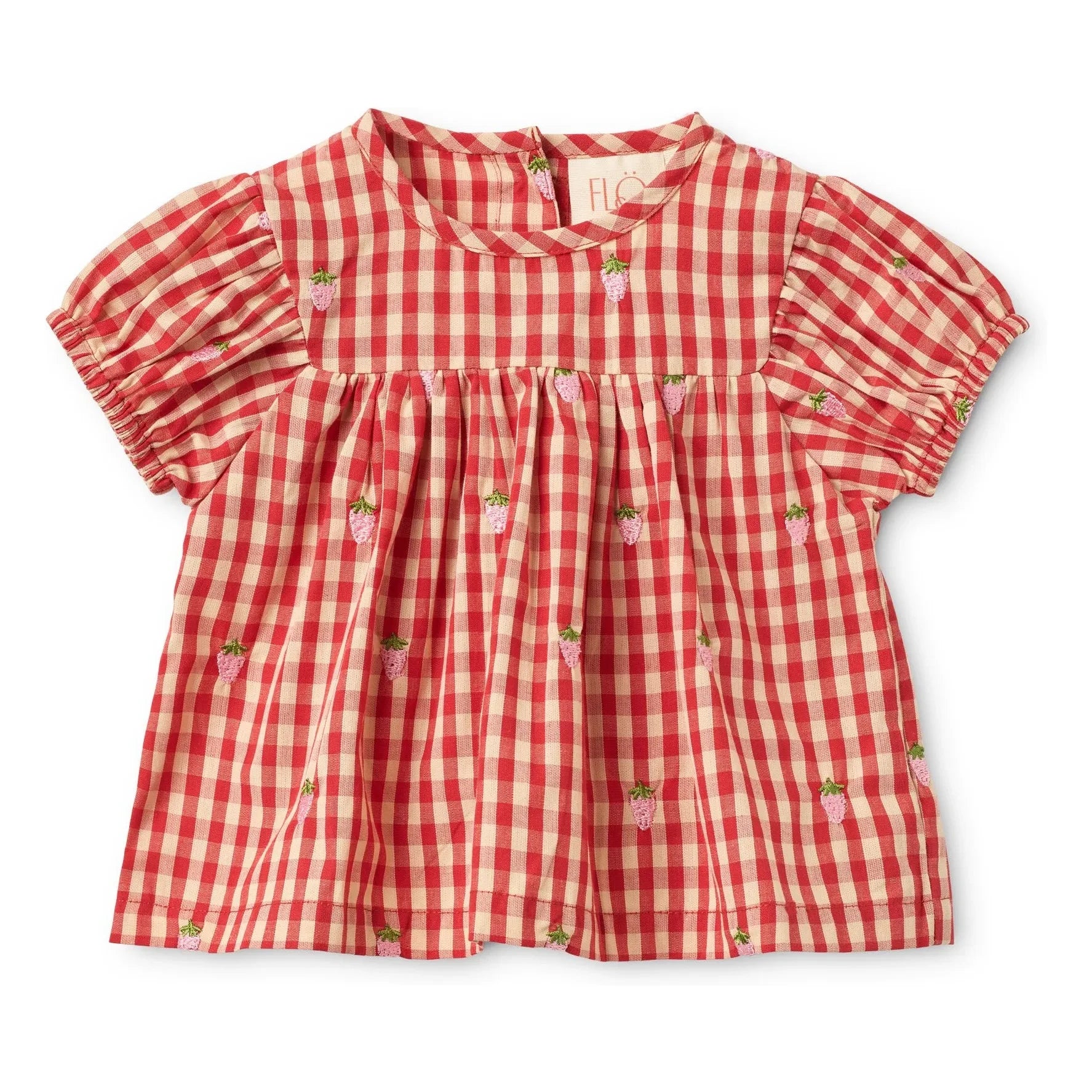 Flöss - Conjunto de blusa y pantalón corto Molly Vichy | Rojo