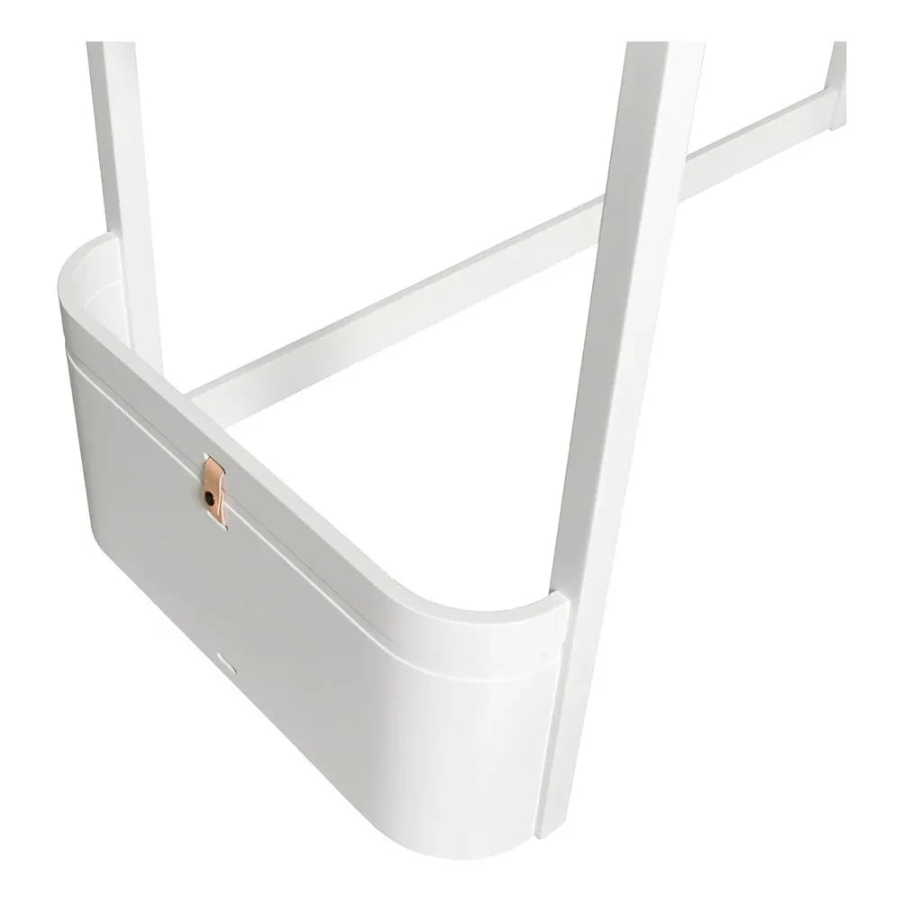 Oliver Furniture - Cama Mini+ de Madera de Altura Media 68x162cm | Blanca