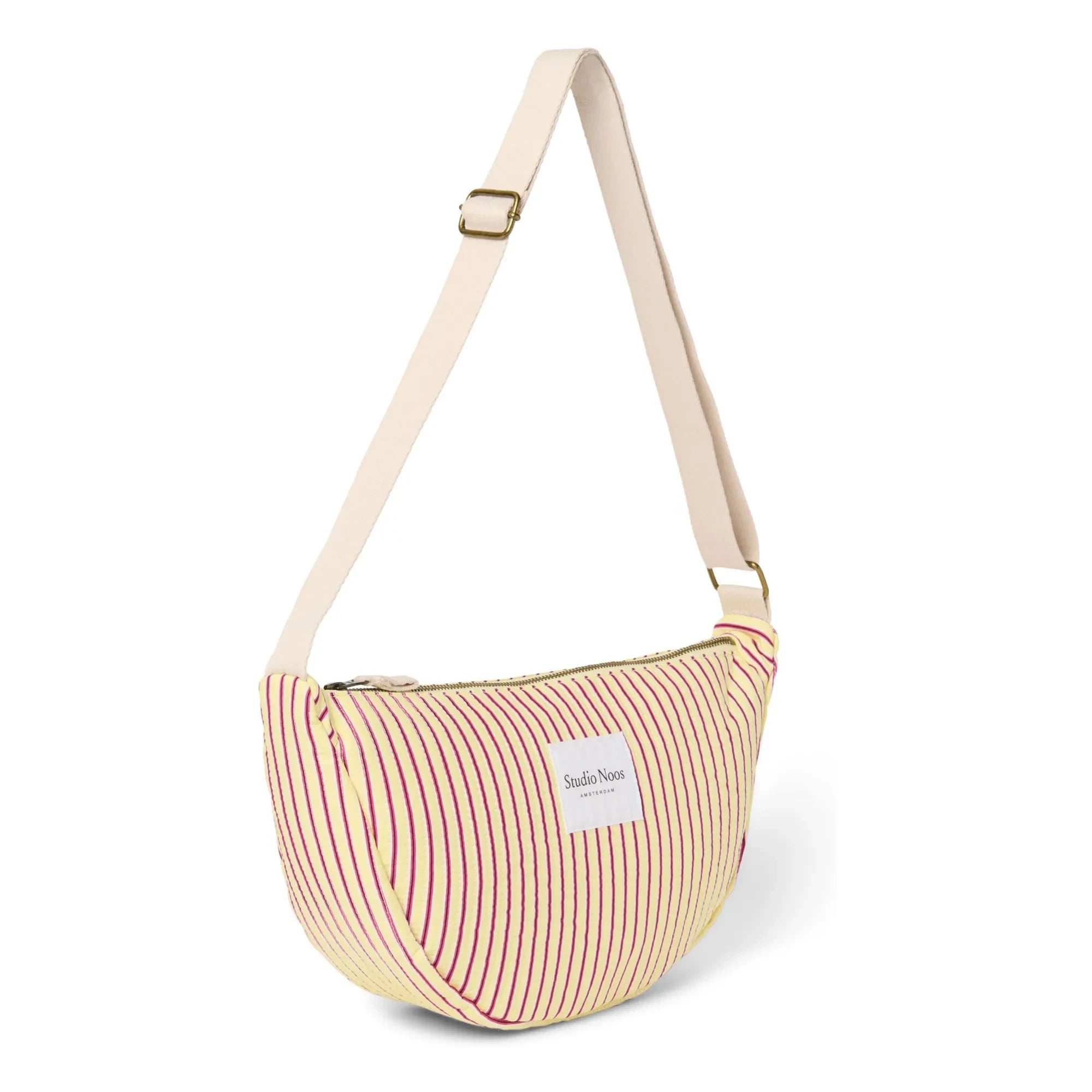 Studio Noos - Bolso de cinturón a rayas | Amarillo pálido