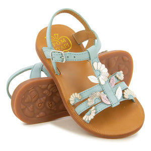 Sandalias Pom d'Api - Plagette Multi Daisy | Turquesa
