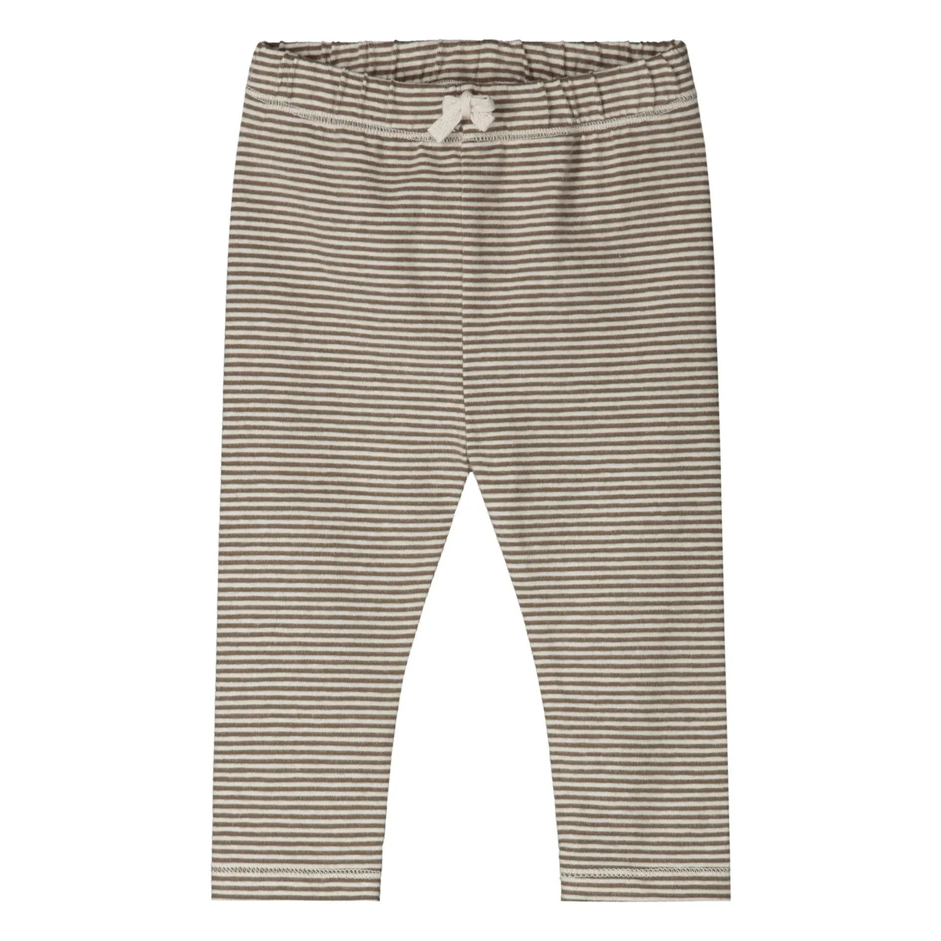 Gray Label - Mallas de algodón orgánico a rayas | Marrón caqui