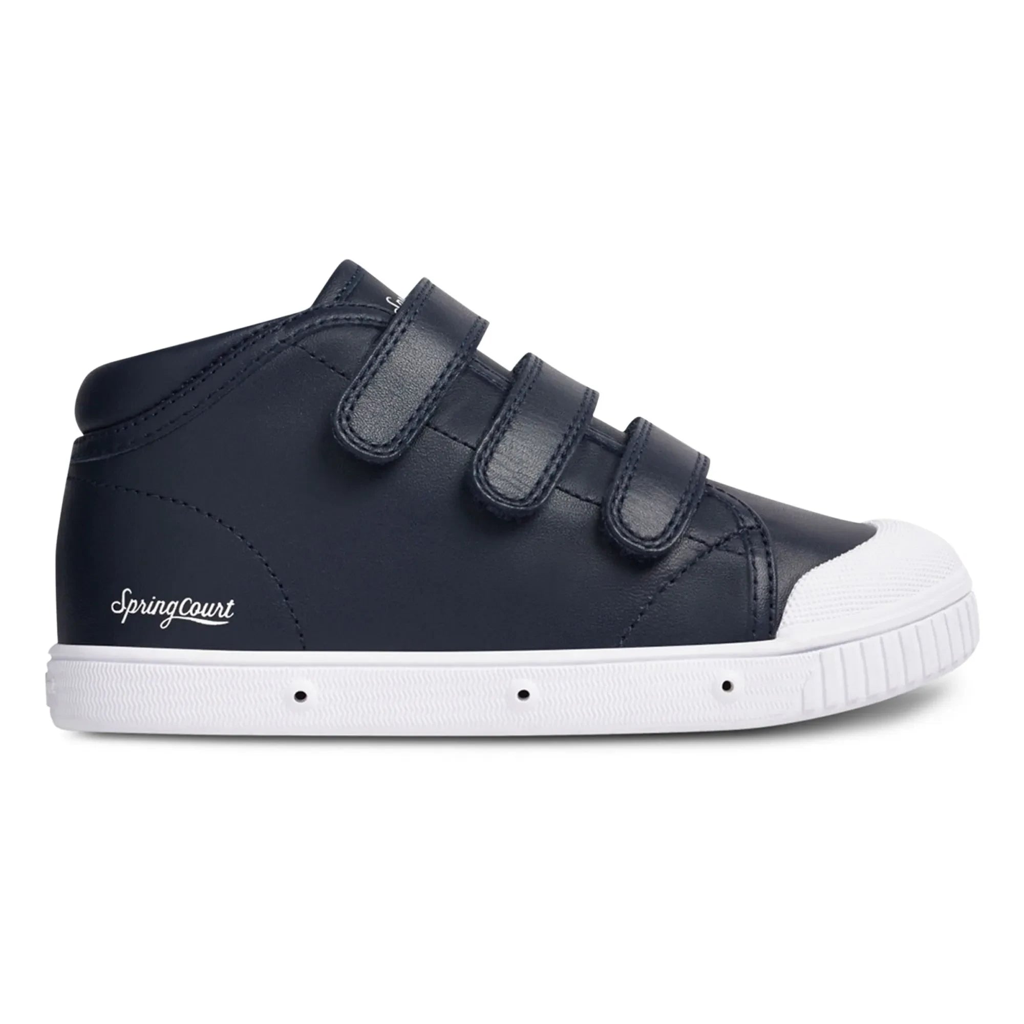 Spring Court - Zapatillas deportivas de caña alta con velcro B2 Nappa | Azul marino
