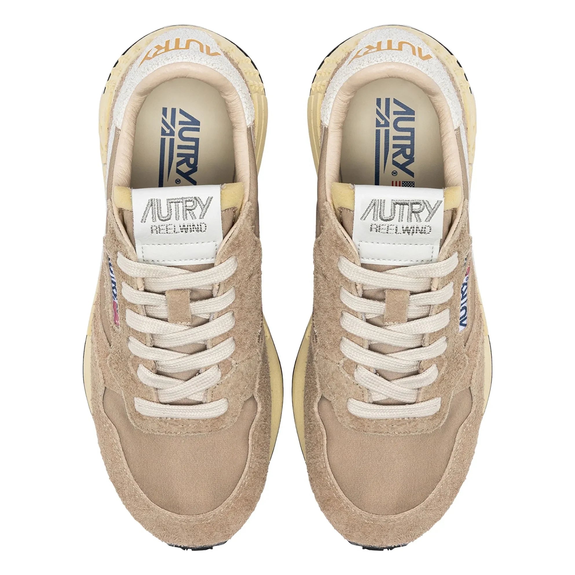 Autry - Zapatillas bajas de nailon Reelwind | Beige oscuro
