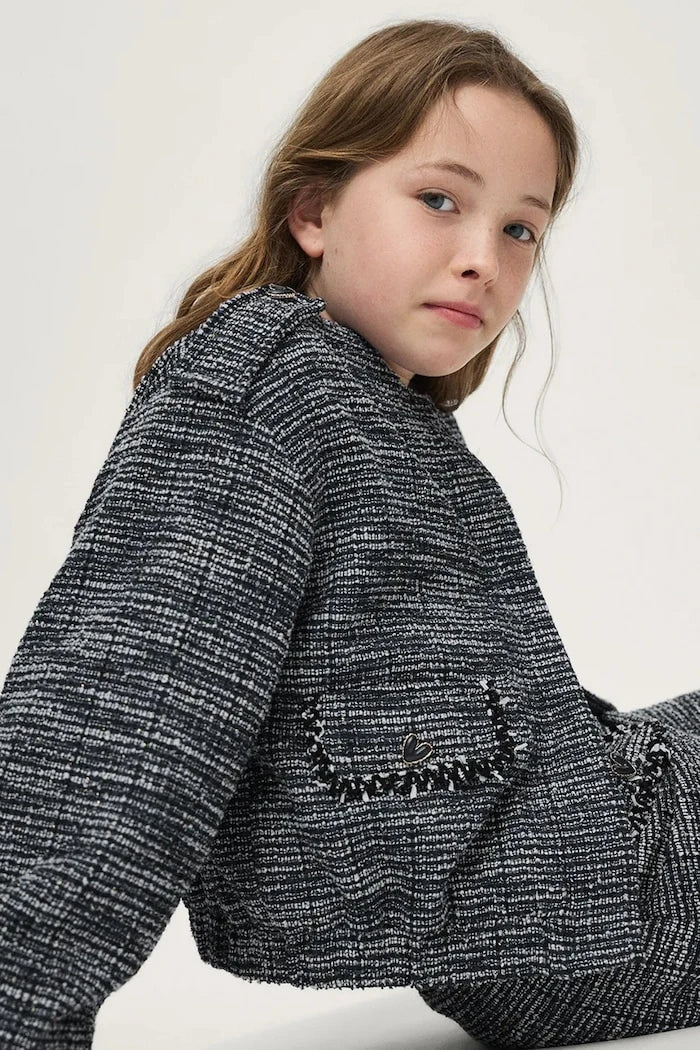 Chaqueta de niño de un botón