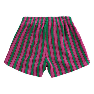 Bobo Choses - Shorts de rizo a rayas | Verde