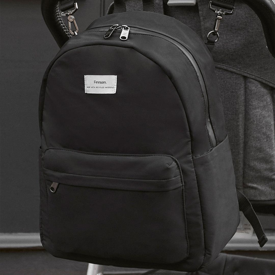 Finnson Ana Eco Changing Backpack - Black-Changing Bags-Black- | Natural Baby Shower