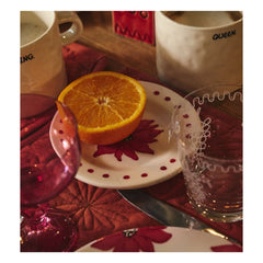 Anna + Nina - Plato Fiorita | Rojo