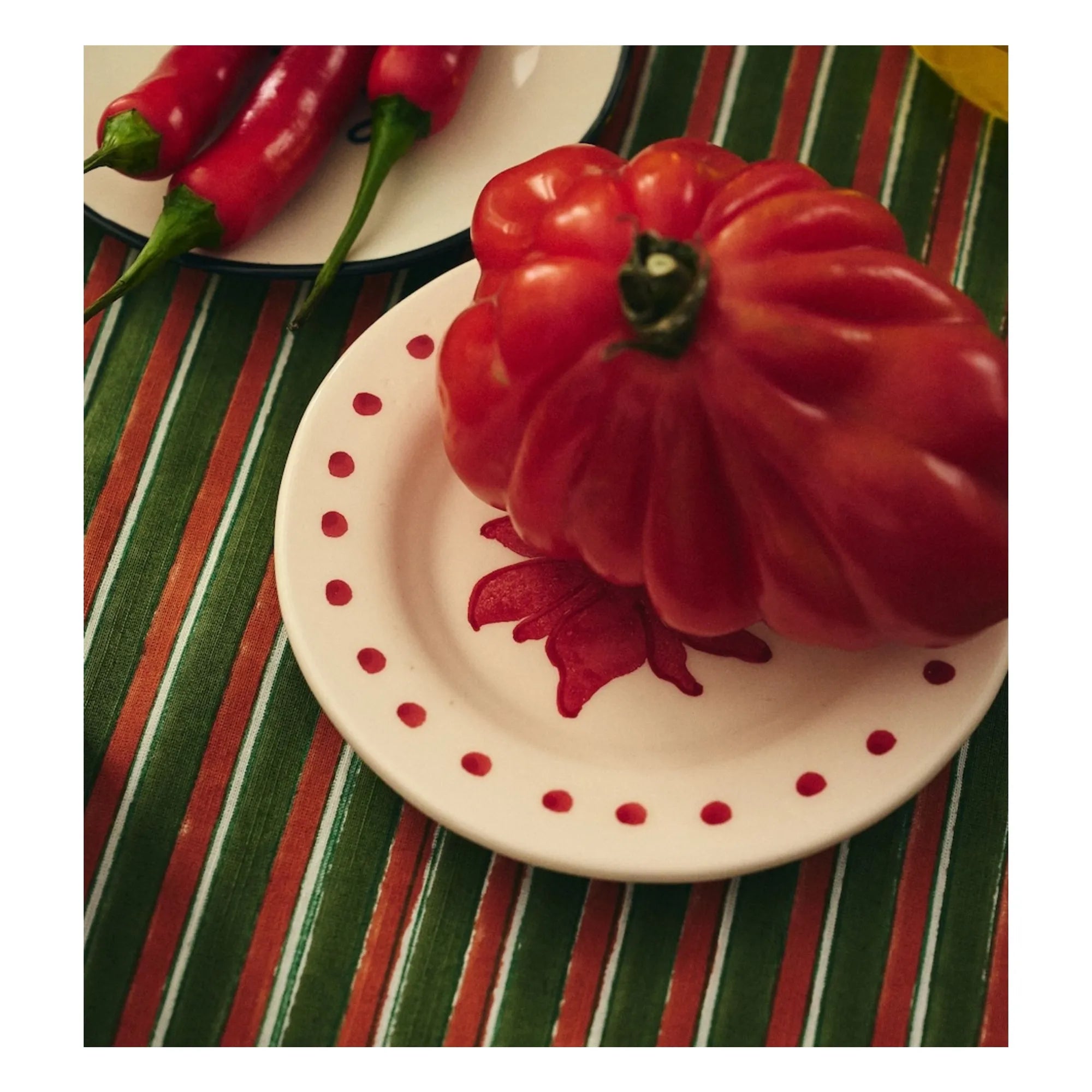 Anna + Nina - Plato Fiorita | Rojo