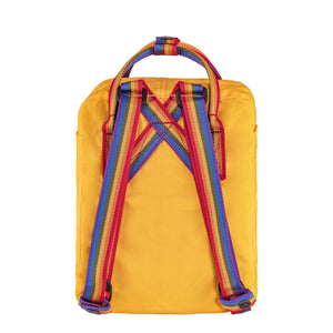 Mochila unisex Fjällräven Kånken - Rainbow Mini, amarilla