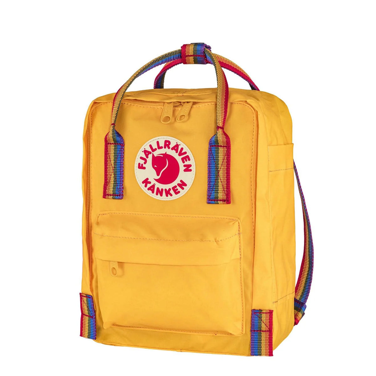 Mochila unisex Fjällräven Kånken - Rainbow Mini, amarilla