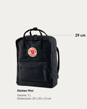 Mochila unisex Fjällräven Kånken - Rainbow Mini, amarilla