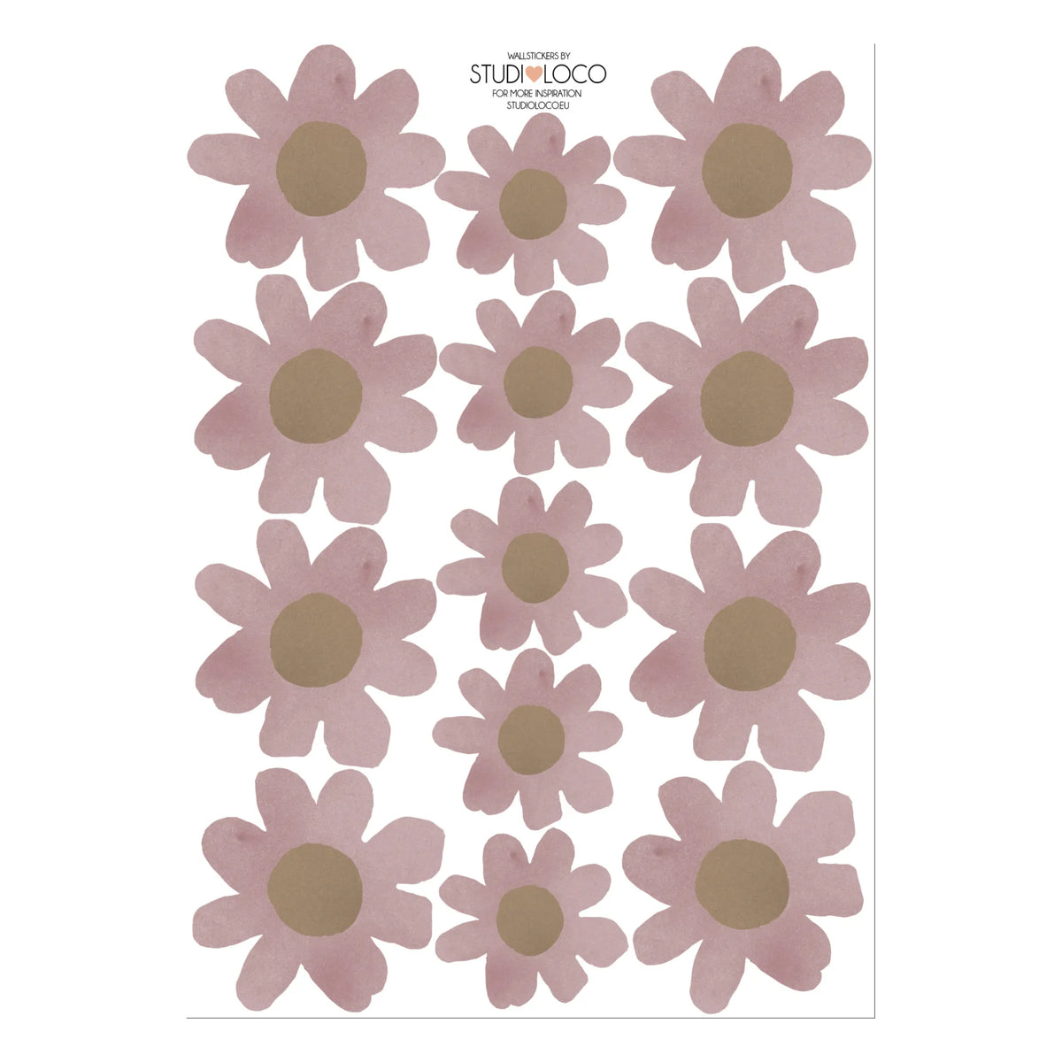 Studio Loco - Adhesivos de pared florales | Lila