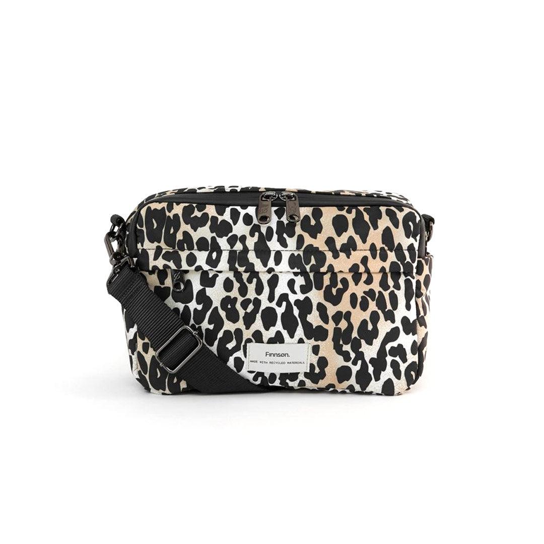 Finnson Frida Eco Stroller Organiser With Stroller Clips - Leopard-Stroller Organisers-Leopard- | Natural Baby Shower