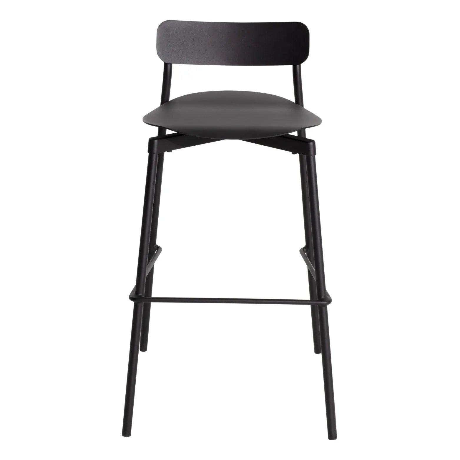 Petite Friture - Taburete de bar Fromme de metal | Negro