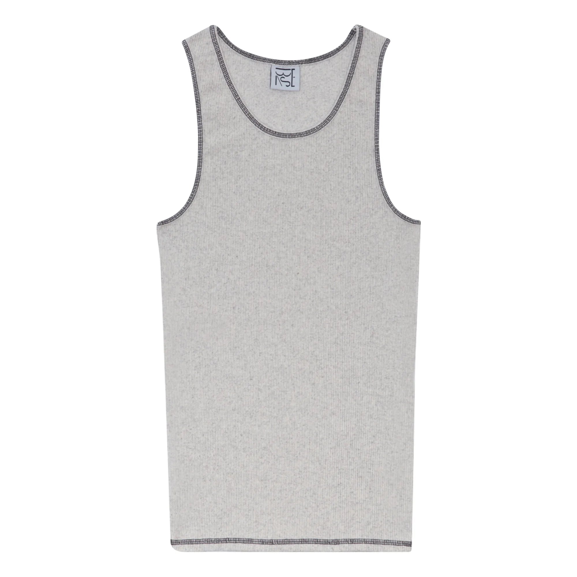 Baserange - Top de tirantes Garble Algodón orgánico | Beige