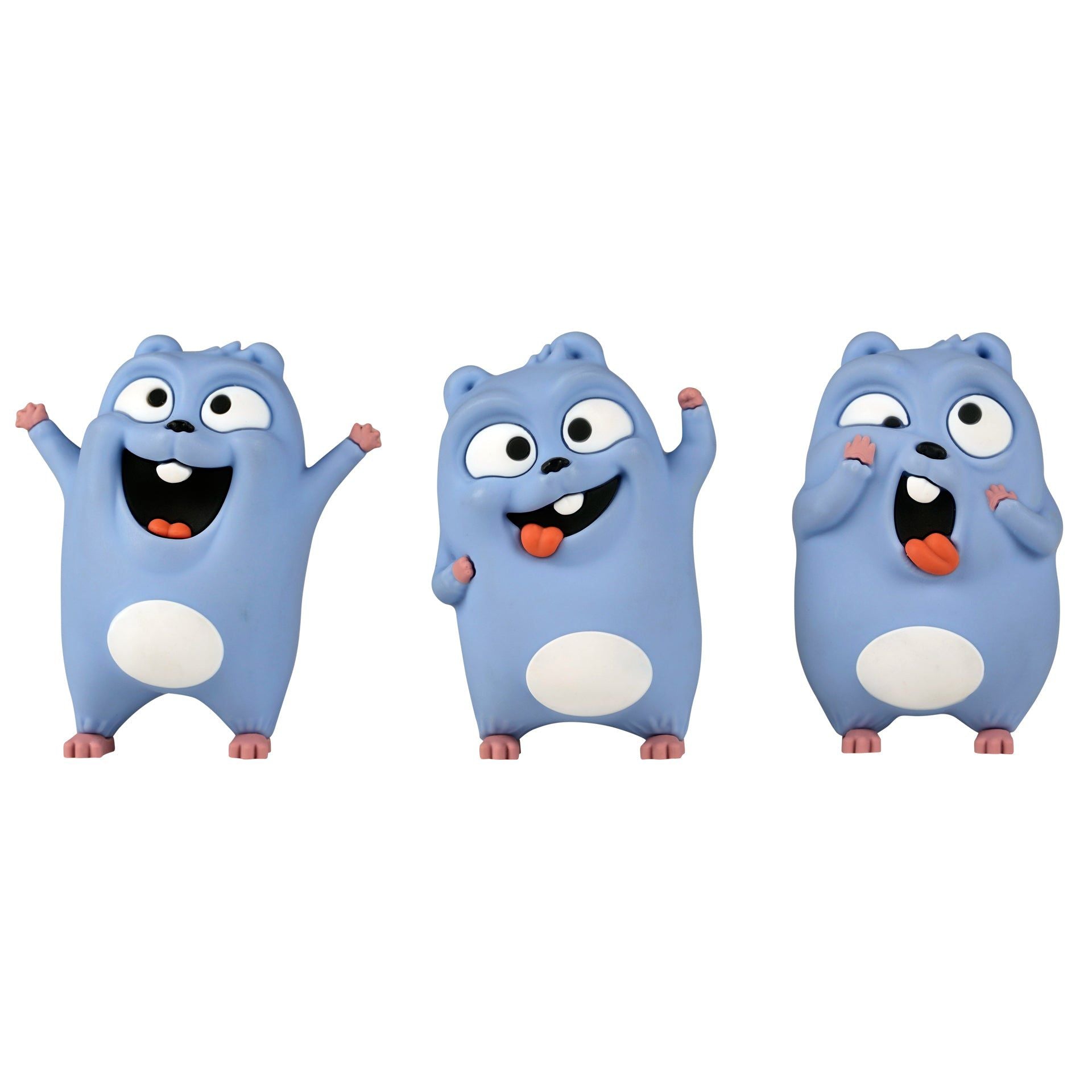 Grizzy y los Lemmings - Juguete de figura de 3 Lemmings