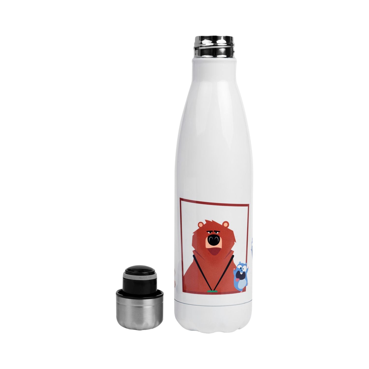 Grizzy y los Lemmings - Botella de agua de acero de 500 ml