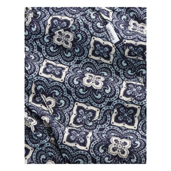 Les Deux - Shorts de algodón orgánico Harry Arabesque | Azul