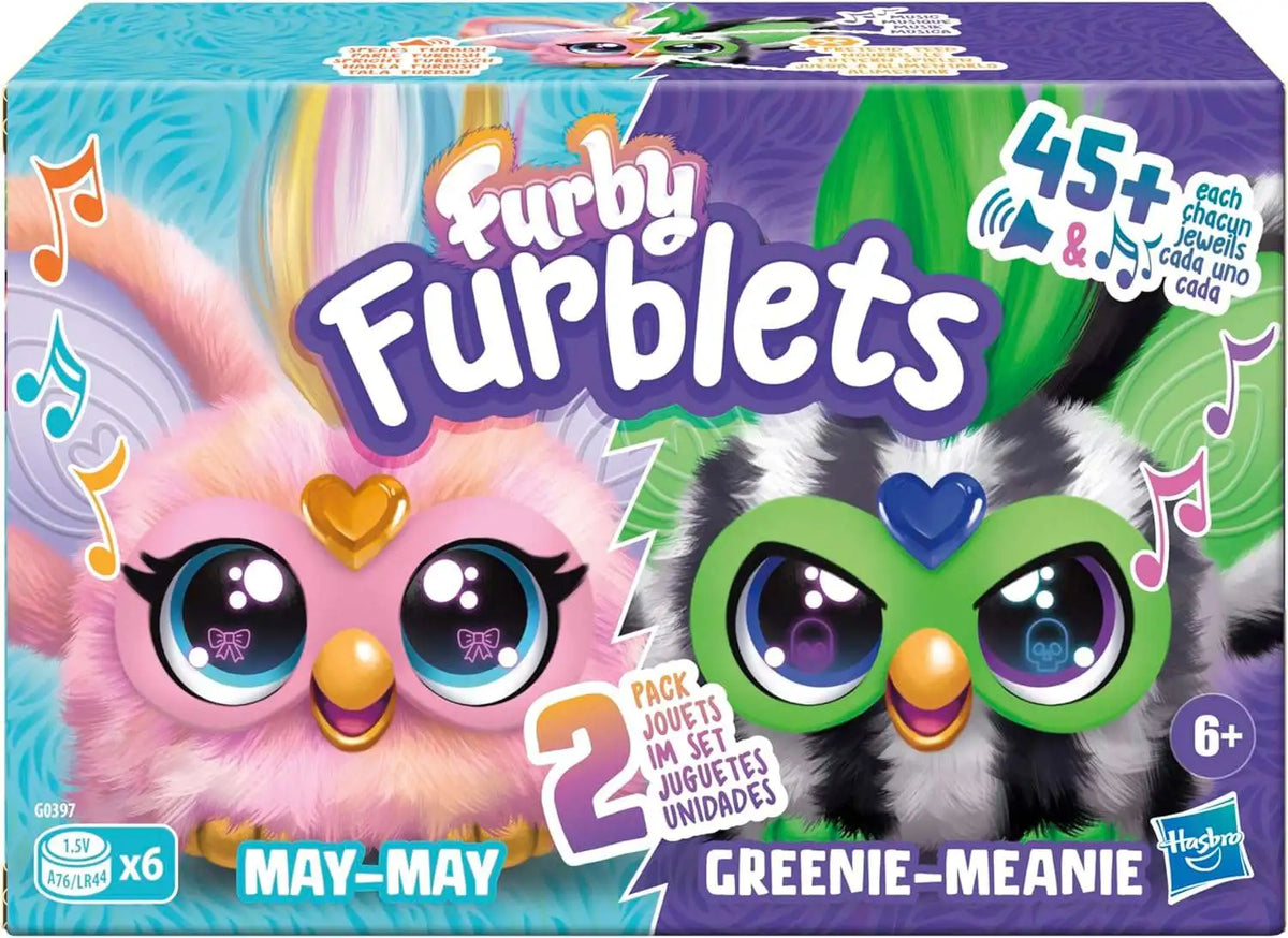 Hasbro - Mini Furby Furblets May-May y Greenie-Meanie Juguetes 2 en 1