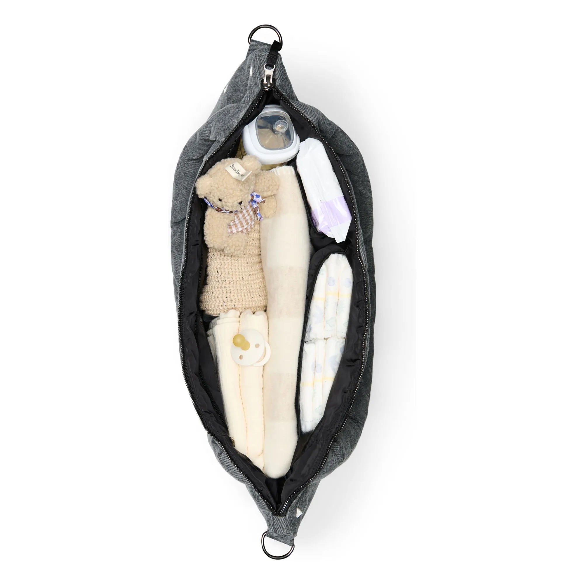 Studio Noos - Bolso cambiador Hearts | Gris