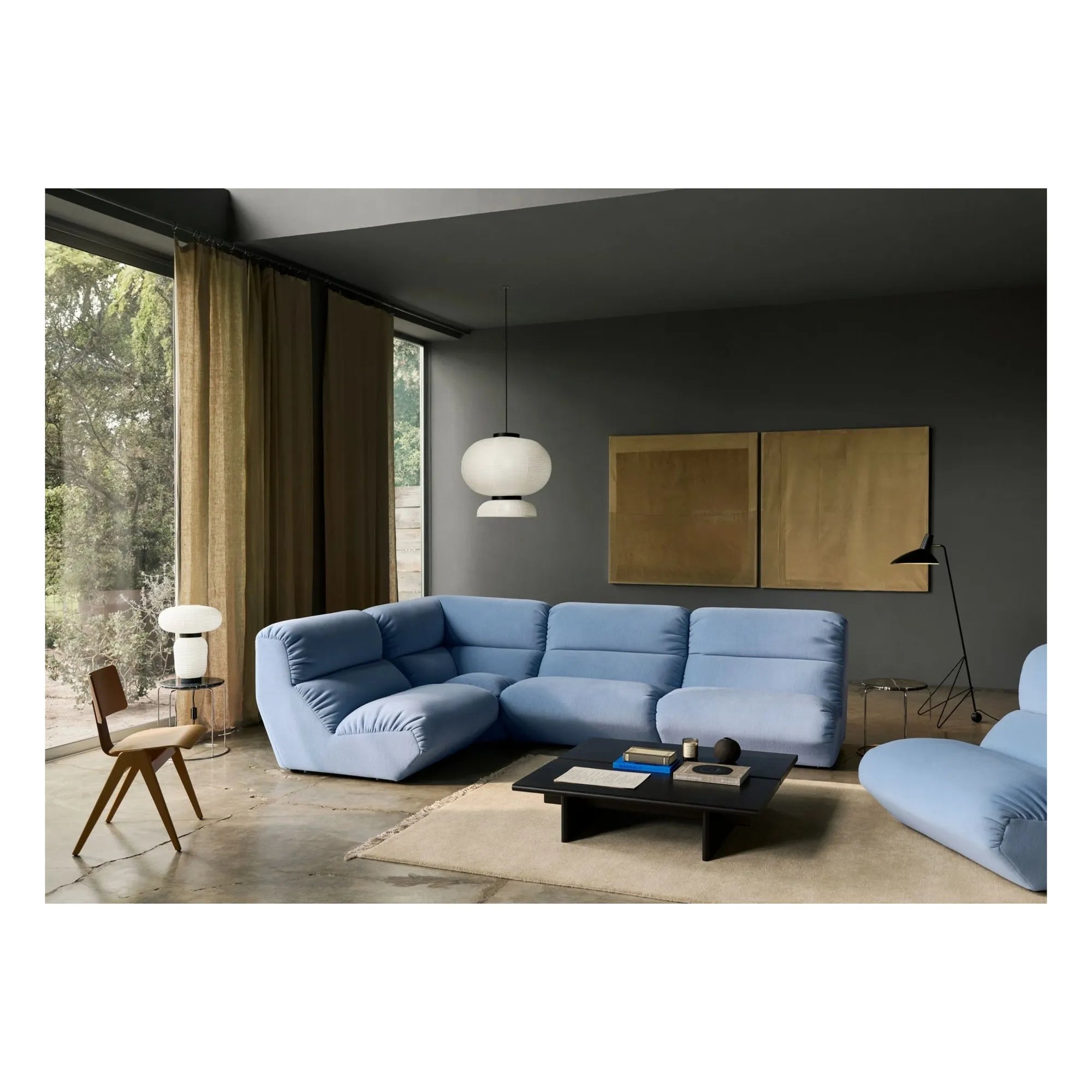 & Tradition - Sillón chimenea Lo AV54 | Azul claro