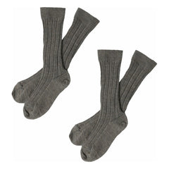 FUB - Calcetines de lana de altura | Beige Oscuro