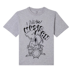 Stella McCartney Kids - Camiseta I'm a Music Man de algodón orgánico | Gris