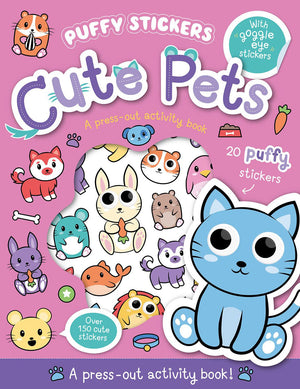 Imagine That - Libro de pegatinas hinchadas de mascotas bonitas en inglés