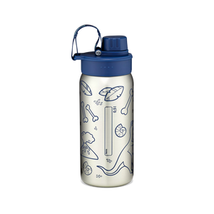 Ergobag - Botella de acero inoxidable azul