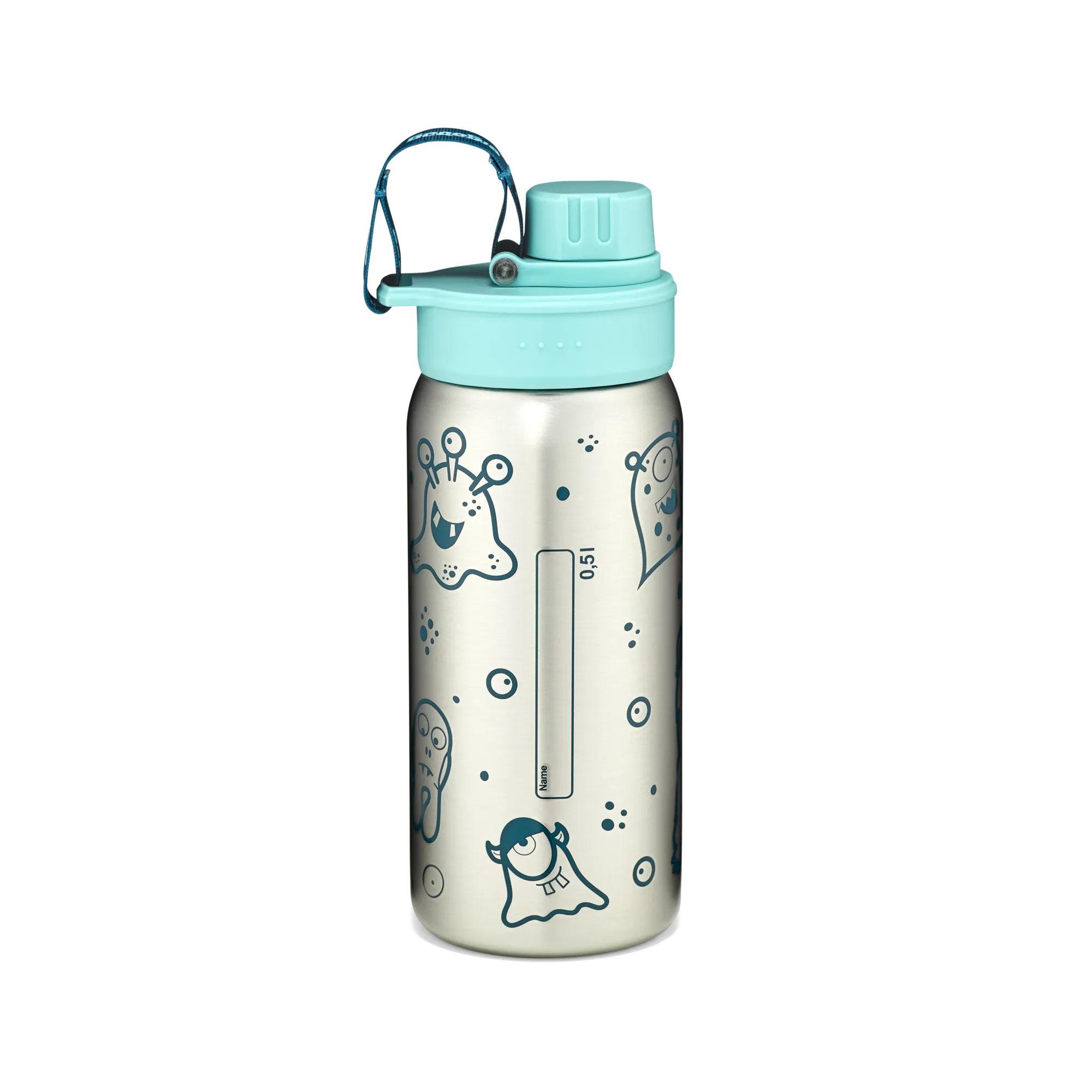 Ergobag - Botella de acero inoxidable Petrol