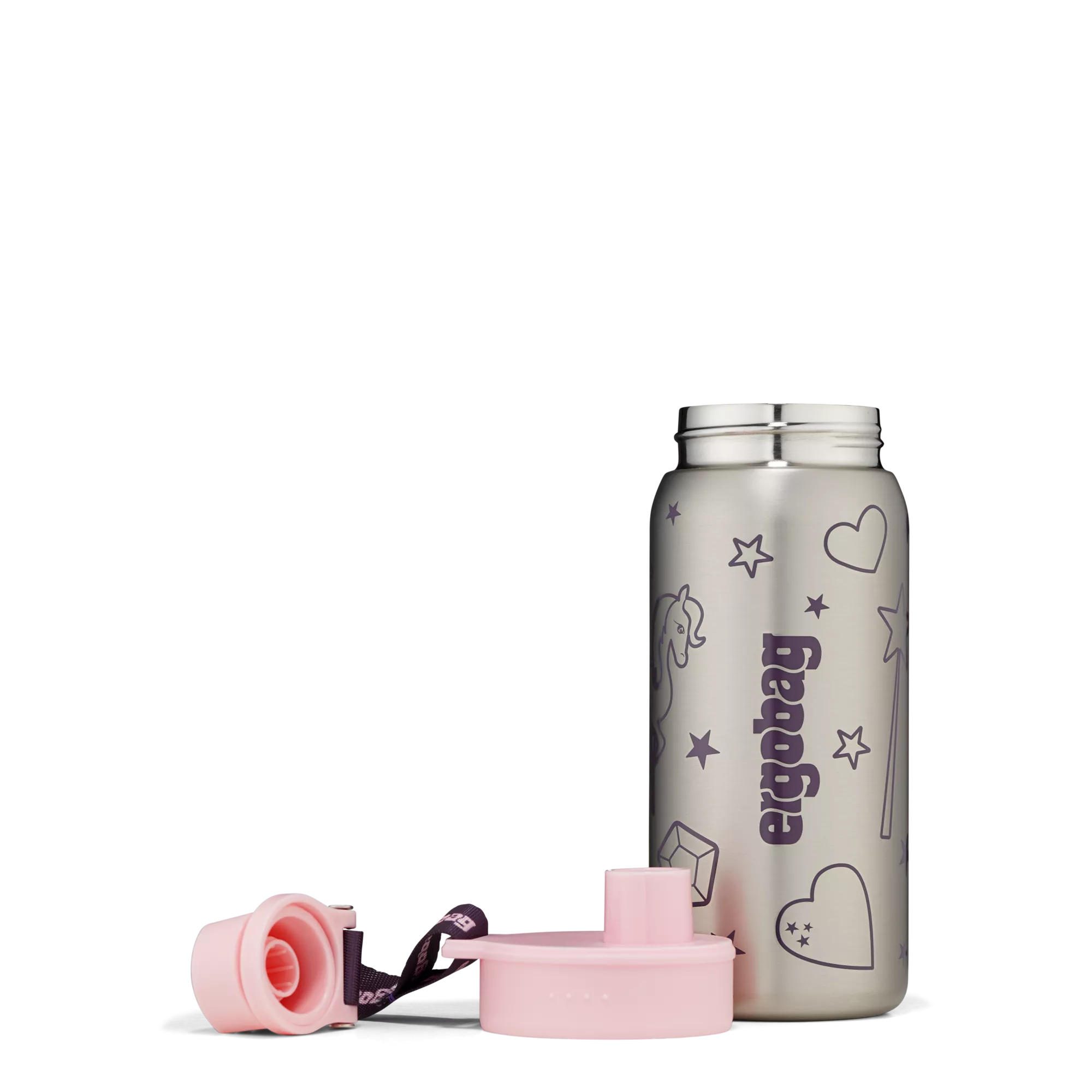 Ergobag - Botella de acero inoxidable Rose