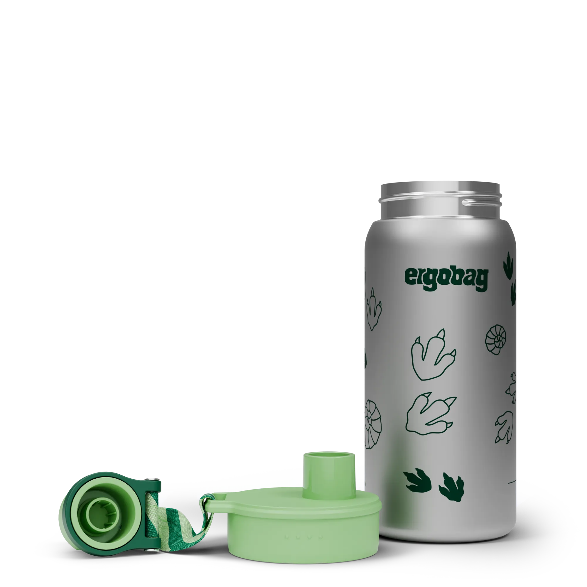 Ergobag - Botella de acero inoxidable Jungle
