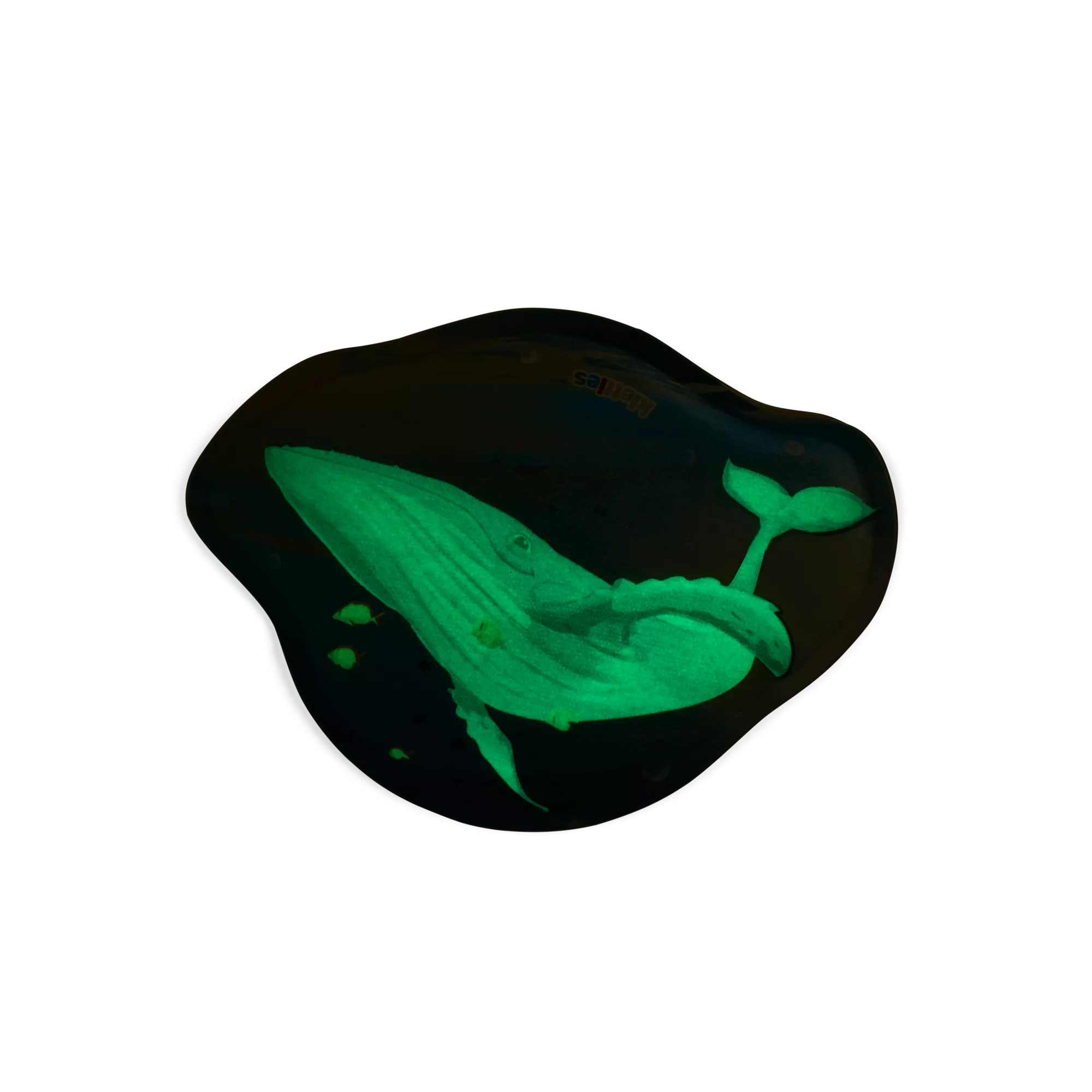 Ergobag - Adorno de velcro que brilla en la oscuridad Ballena