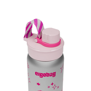 Ergobag - Botella de acero inoxidable brillante