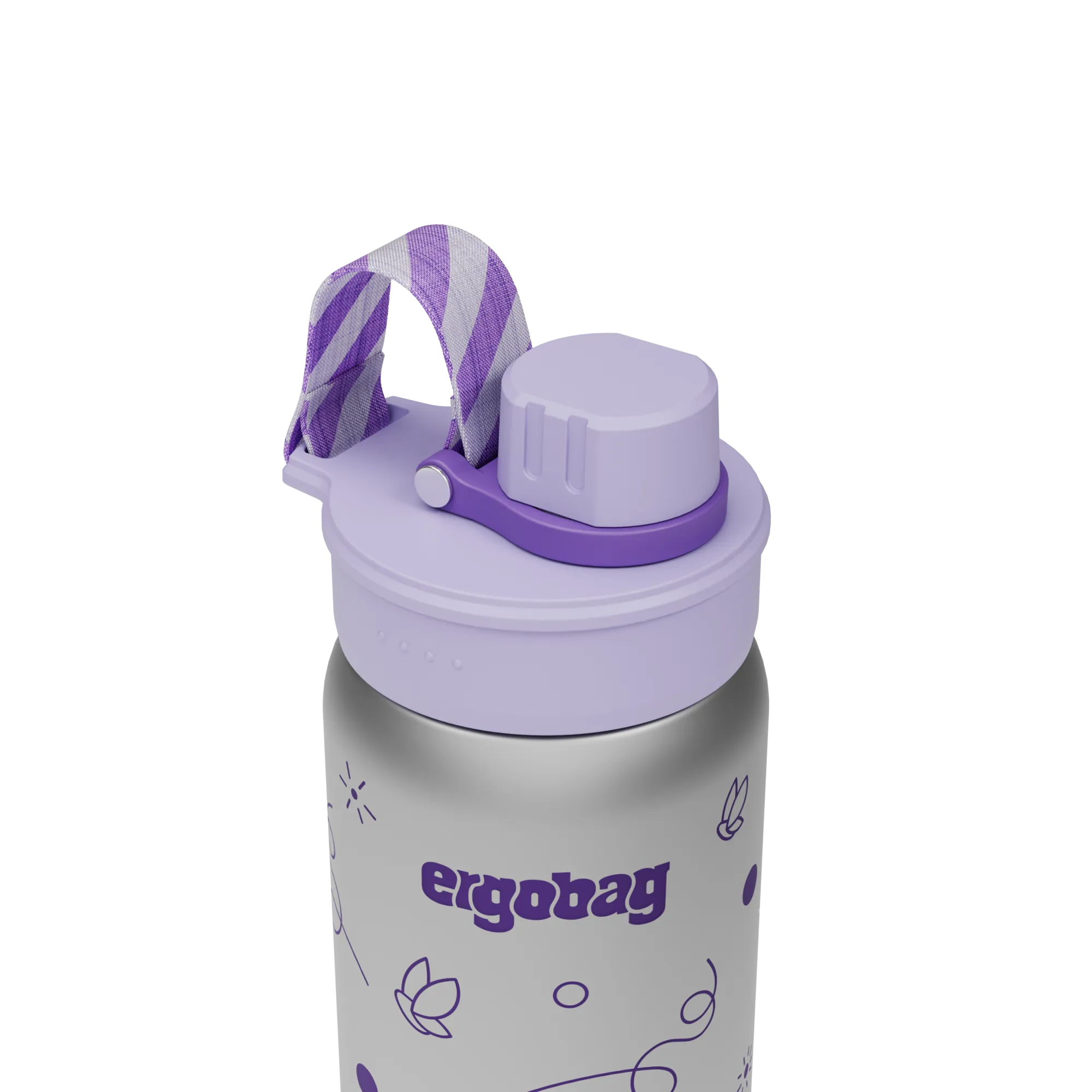 Ergobag - Botella de acero inoxidable Mariposa