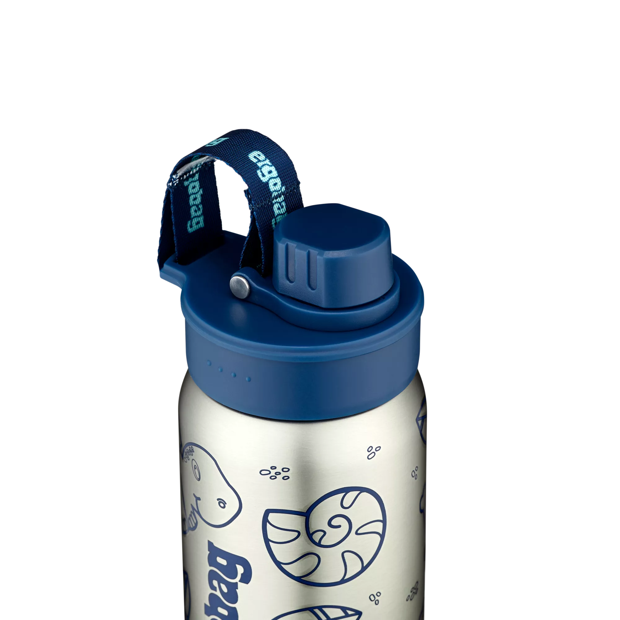Ergobag - Botella de acero inoxidable azul