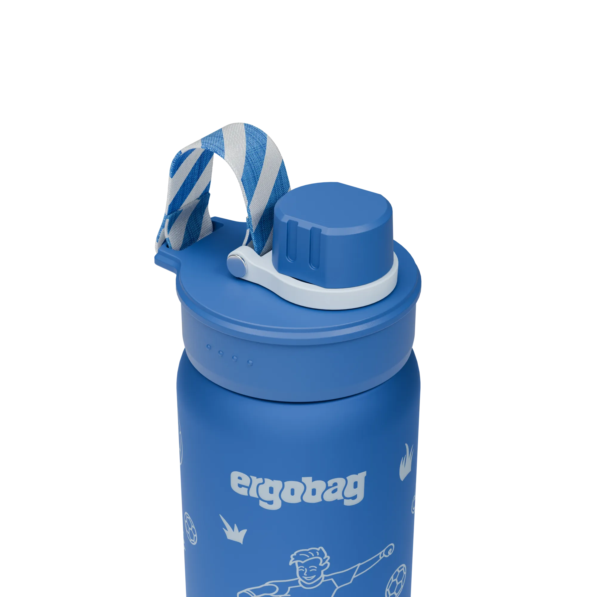 Ergobag - Botella de Acero Inoxidable Fútbol