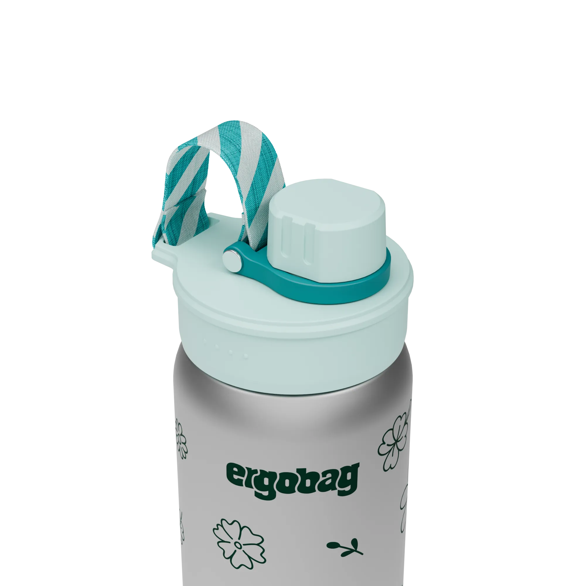 Ergobag - Botella de acero inoxidable Flowers