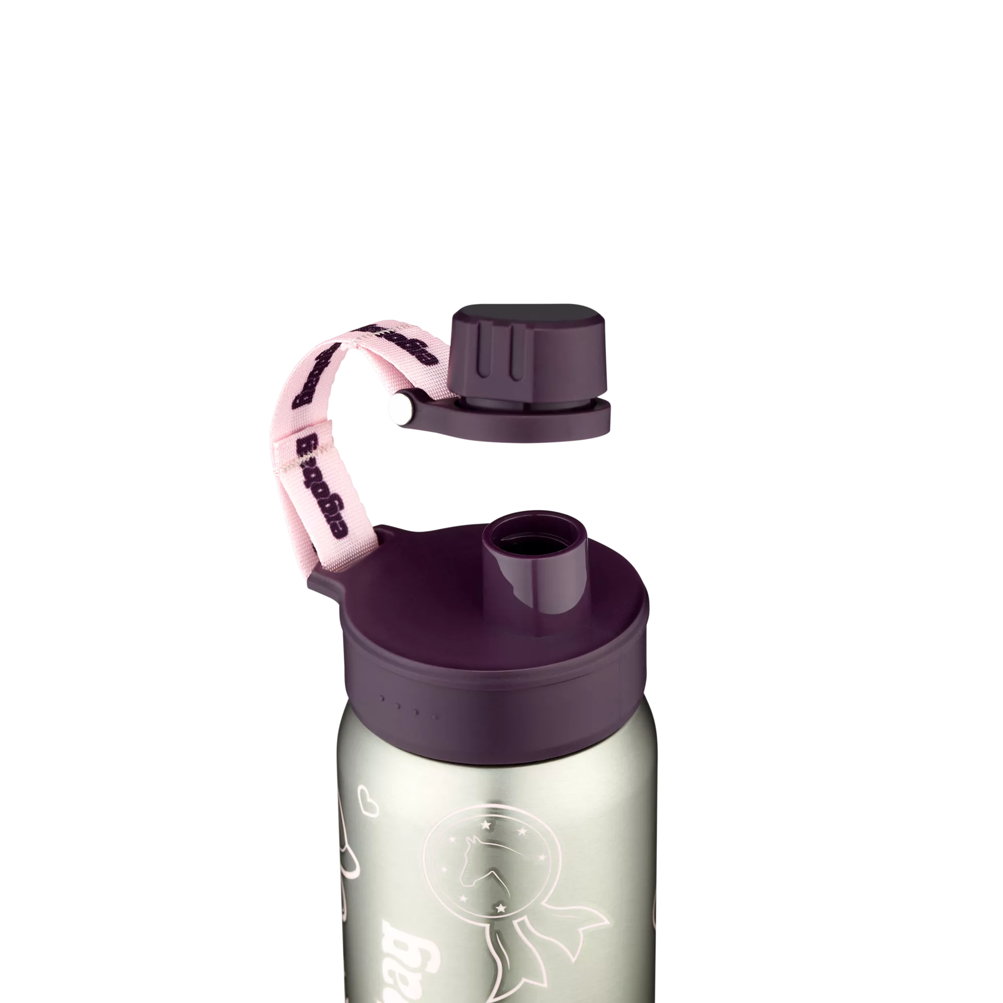 Ergobag - Botella de Acero Inoxidable Morada
