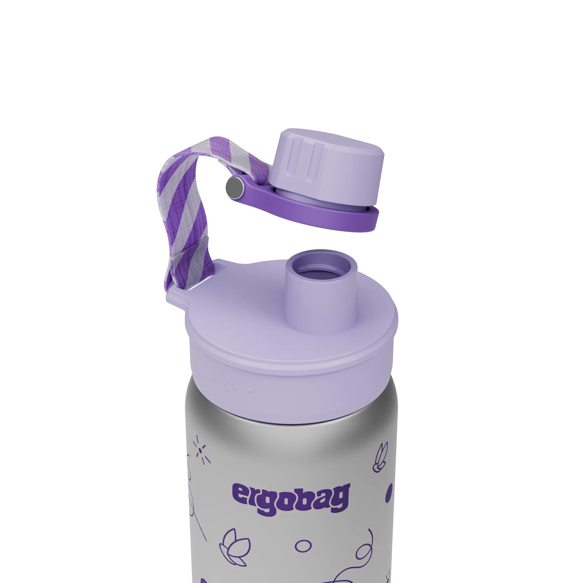 Ergobag - Botella de acero inoxidable Mariposa