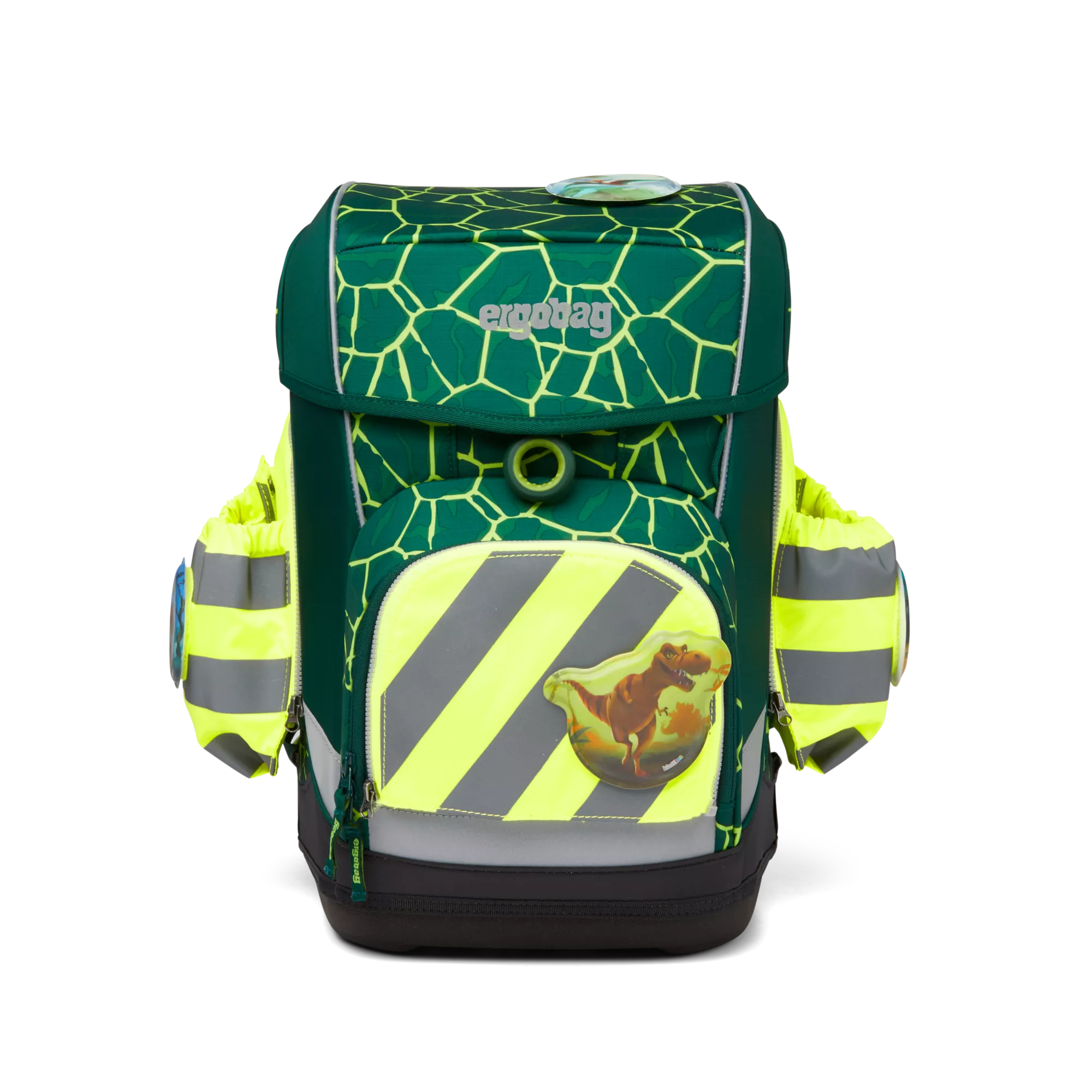 Ergobag - Bolsillo lateral con cremallera y reflectante amarillo